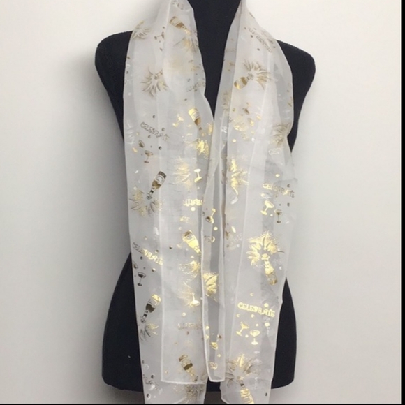 Women fashion celebrate scarf 1115 NIP - Picture 3 of 5